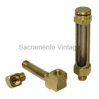 [03347-1] OIL SIGHT GAUGE- BRASS 1909-27 DELUXE STYLE