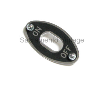 [05956-4] ON-OFF SWITCH PLATE- 1937 & 1940