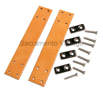 [00948] DOOR CHECK STRAP SET- LEATHER OPEN CARS 1928-32