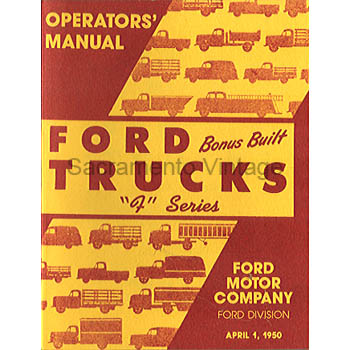 [09248-1] OPERATIONS MANUAL -PICKUP 1950