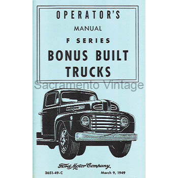 [09247-3] OPERATORS MANUAL 1949