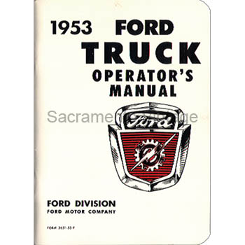 [09253] OPERATORS MANUAL 1953 F-100