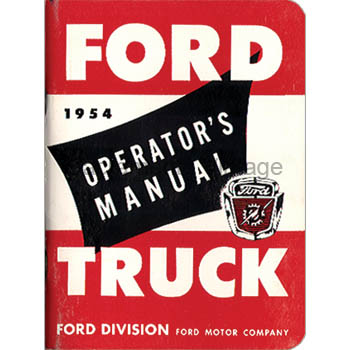 [09254] OPERATORS MANUAL 1954 F-100