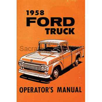 [09336] OPERATORS MANUAL 1958