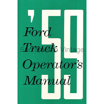 [09337] OPERATORS MANUAL 1959
