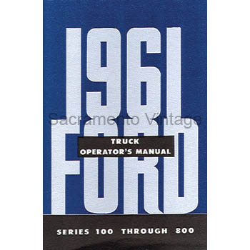 [09339] OPERATORS MANUAL 1961