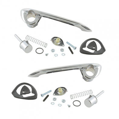 [08562-6] OUTSIDE DOOR HANDLES- L & R CHROME 1961-66