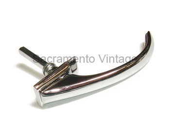 [06390-25] OUTSIDE DOOR HANDLE- CHROME 1947-48