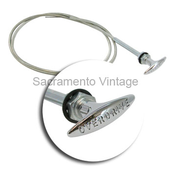 [07793-0] OVERDRIVE CONTROL CABLE ASSEMBLY CUT TO FIT 1948-56