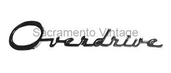 [08148] OVERDRIVE NAME PLATE CHROME
