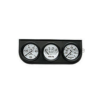 [AM2327] PANEL BLACK & 3 WHITE GAUGES (M) OIL/VOLTS/WATER F/S 2 1/16 AUTOGAGE