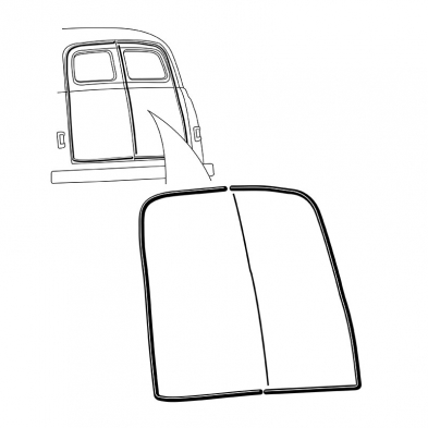 [08447-4] PANEL REAR DOOR SEALS 1948-52