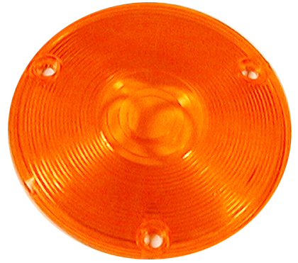 [07919-1-A] PARKING LAMP LENS AMBER 1957-58
