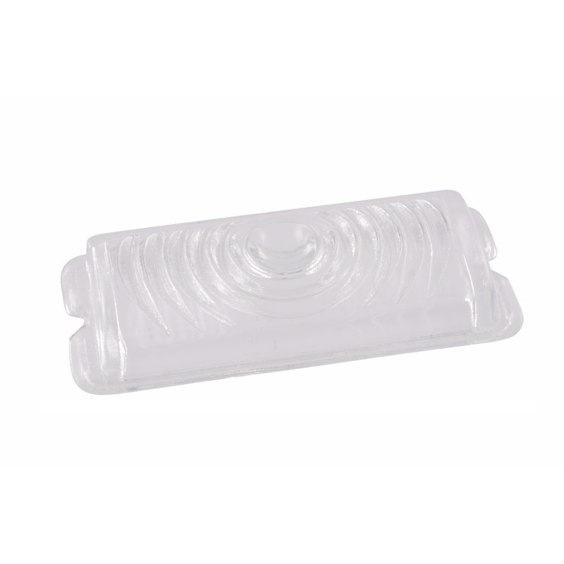 [06069-4-1] PARKING LAMP LENS- 1942-46 PASS RECTANGULAR CLEAR GLASS