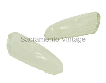 [497918-NOS] PARKING LAMP LENS- GLASS 1949 (2) NEW OLD STOCK FORD - FROSTED pair
