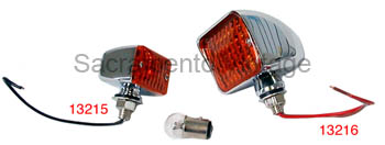 [13215] ROD LAMP WITH AMBER LENS- SMALL