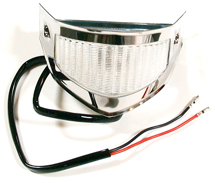 [07916-2] PARKING OR TURN SIGNAL LAMP- STAINLESS 1953-54  CLEAR LENS
