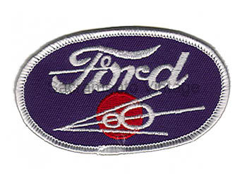 [09647] PATCH - FORD V-8 PATCH- LAZY V8 3 INCHES ACROSS