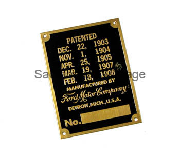 [04066] PATENT DATA PLATE 1909-10