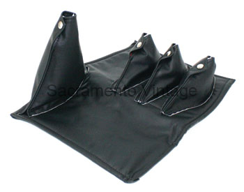 [04246] PEDAL BOOT- COVERS 3 PEDALS AND BRAKE LEVER - BLACK 1909-25