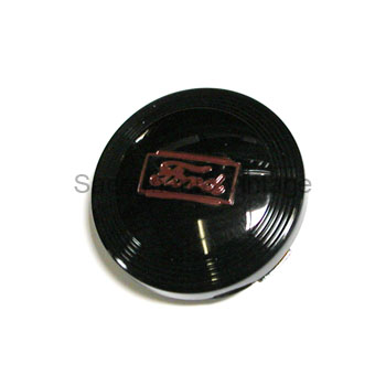 [06171-2] PICKUP HORN BUTTON- BLACK W/ RED 1940-47