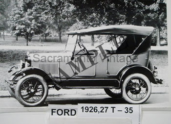 [01926,27-T-35] PICTURE- TOURING, SIDE VIEW, TOP UP 1926-27