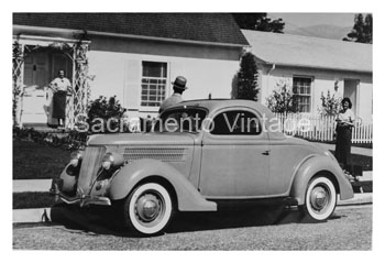 [01936-7] PICTURE-3/W COUPE -HOUSE 1936