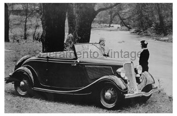 [01933-19] PICTURE-CABRIOLET WITH TOP DOWN