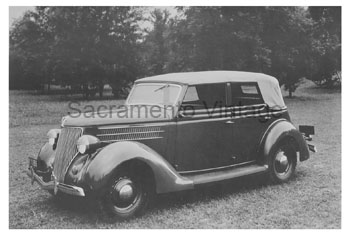 [01936-19] PICTURE-CONVT.SEDAN,TOP UP 1936