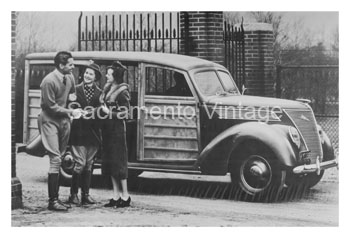 [01937-27] PICTURE-STATION WAGON WITH PEOPLE