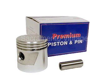 [00217-100] PISTON & PIN SET- MATCHED & WEIGHED SILICONE ALLOY .100 1928-34