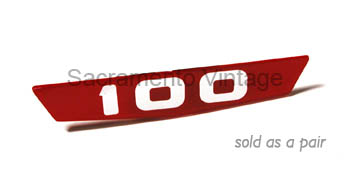 [08175-4] HOOD EMBLEM INSERTS- 100 1963-64