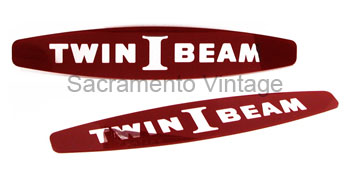 [08175-6] HOOD / FENDER INSERTS- TWIN I 1965-66