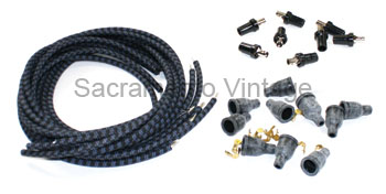 [17115-B] PLUG WIRE SET BLUE -RAJA ENDS 1932-53