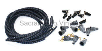 [17115-1-B] PLUG WIRE SET BLUE 90 RAJA ENDS 1932-53