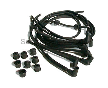 [07870] PLUG WIRE SET- 8 cyl molded boots 1948-53 - PLAIN- No Ford Script