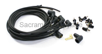 [17116-1] PLUG WIRES- BLACK SUPPRESSION CORE 90 DEGREE DIST AND 90 DEGREE RAJA