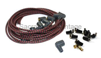 [17116-1-R] PLUG WIRES/90 RAJA/90 DIST red 1932-53