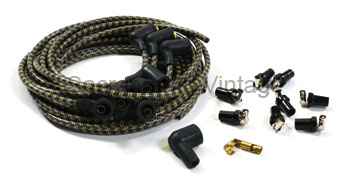 [17116-1-Y] PLUG WIRES/90IN RAJA/90 DIST yellow 32-53