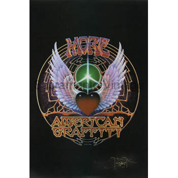 [09710-19-A] POSTER - More American Graffiti Signed