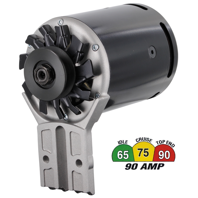 [17085] POWERGEN ALTERNATOR 1938-46 BLACK 12 VOLT