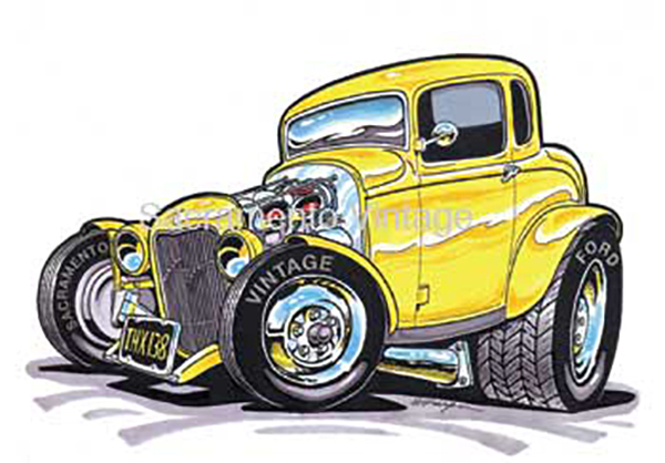 [09710-62-8] PRINTS- GRAFFITI COUPE TOON 8-1/2" X 11" set of 3 prints - same
