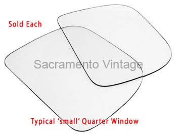 [16125-7] QUARTER GLASS- 45-A & 49-A COUPE 1928-29