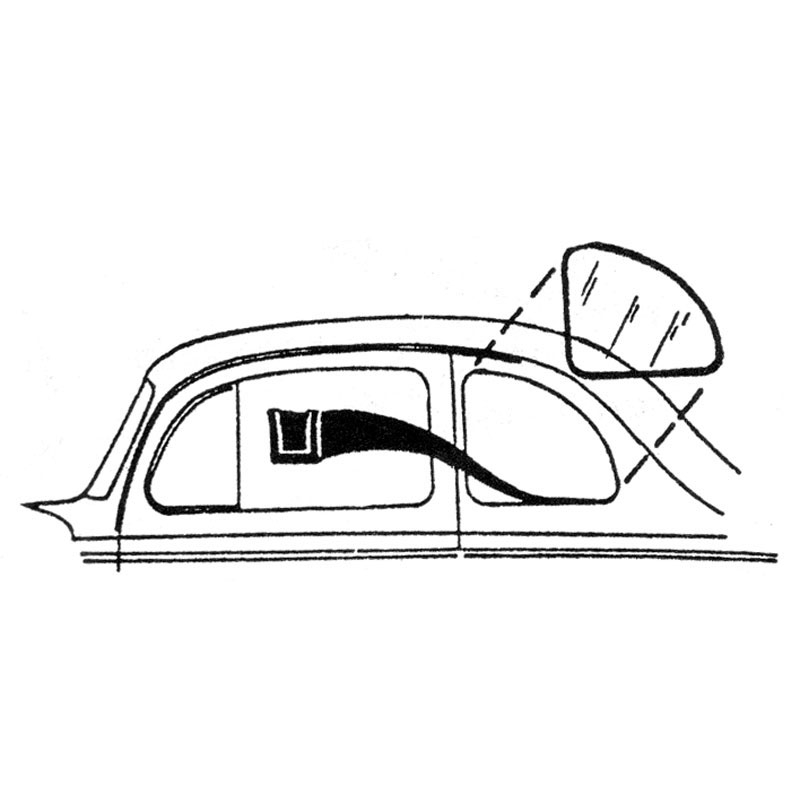 [06326-8] QUARTER WINDOW SEALS- BONDED 1937-40