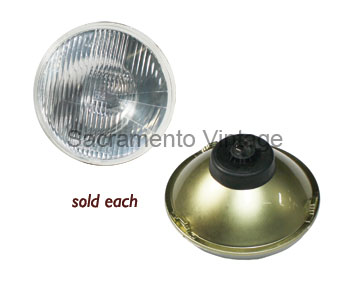 [13205-1] QUARTZ BULB- 7in FLAT LENS 12 VOLT