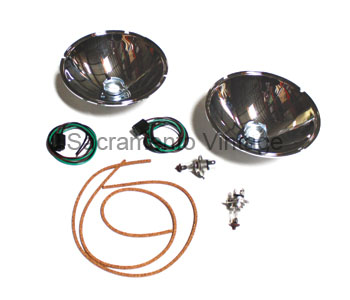 [13202-6] QUARTZ REFLECTORS W/BULB 6VOLT 1928-31