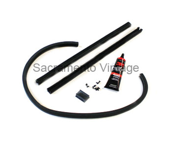[06324-1] ROLL DOWN REAR WINDOW FELT CHANNEL KIT- COUPE 1930-34