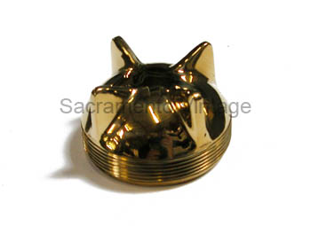 [03664] RADIATOR CAP-BRASS / HIGH FIN STYLE  1909-12 