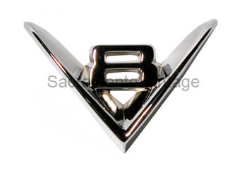[07675] RADIATOR GRILL V8 EMBLEM 1951