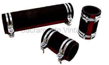 [00458-8] RADIATOR HOSE SET- black w/stripe / 4 CYLINDER 1932-34